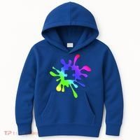 Autism Rainbow Puzzle Splatter  Kids Hoodie thumb 0