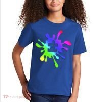 Autism Rainbow Puzzle Splatter  Kids T-Shirt thumb 2