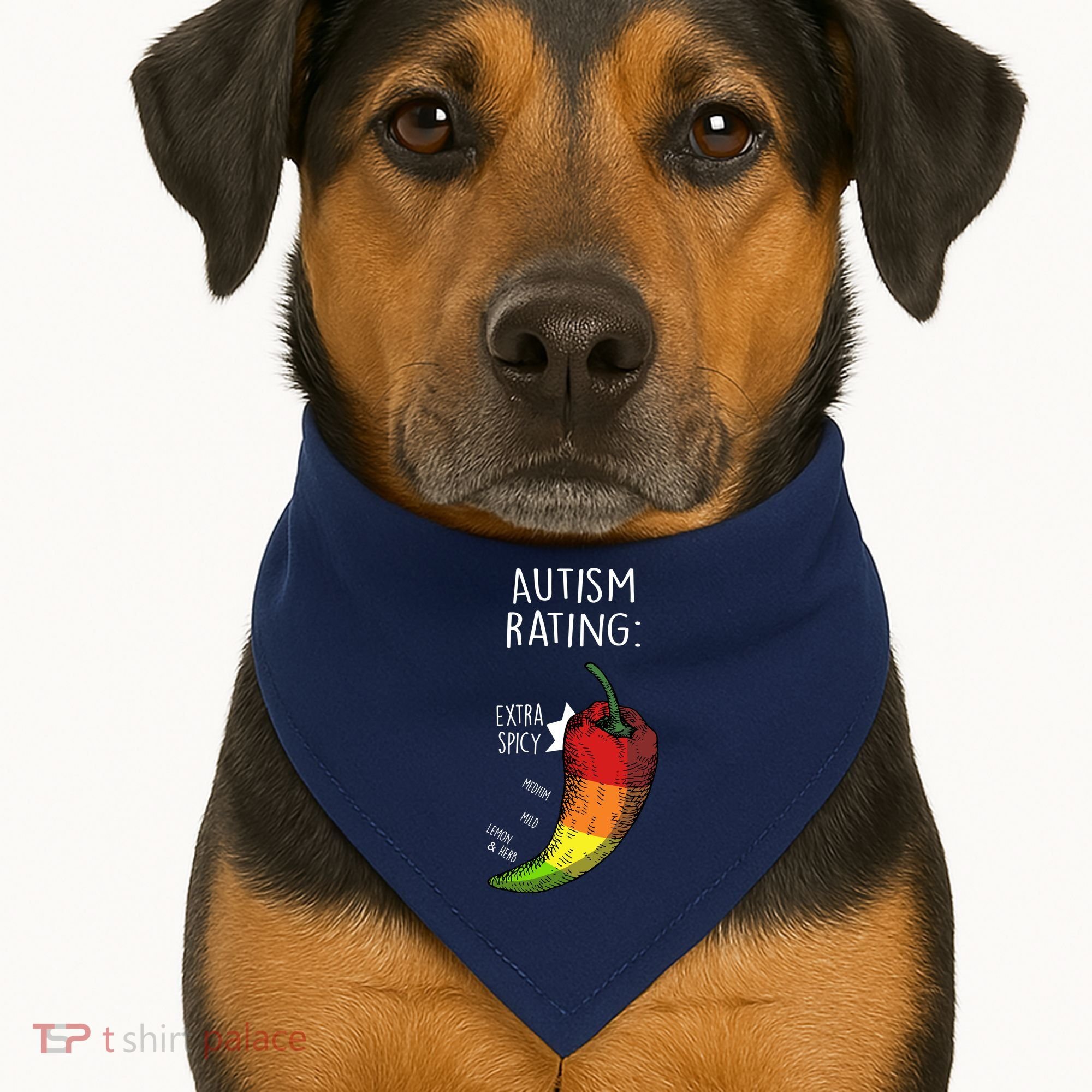 Autism Rating USA-Made Doggie Bandana