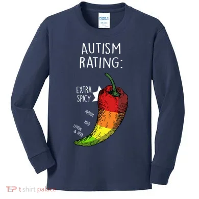 Autism Rating Kids Long Sleeve Shirt