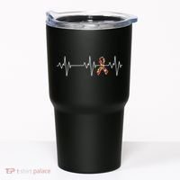 Autism Ribbon Heartbeat Pulse Tumbler thumb 0