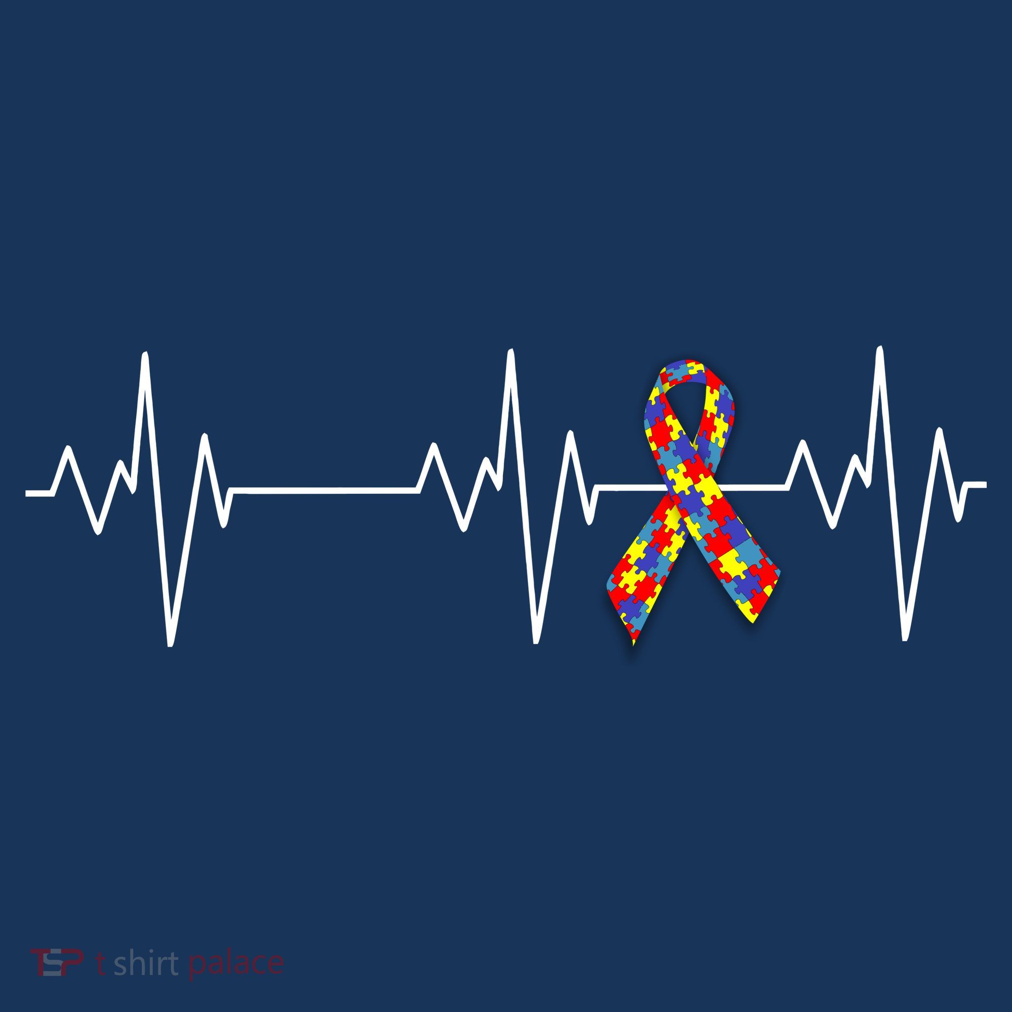 Autism Ribbon Heartbeat Pulse Women's Tank Top