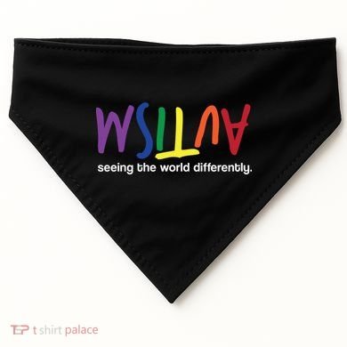 Autism Seeing The World Differently USA-Made Doggie Bandana