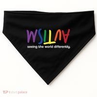 Autism Seeing The World Differently USA-Made Doggie Bandana thumb 0
