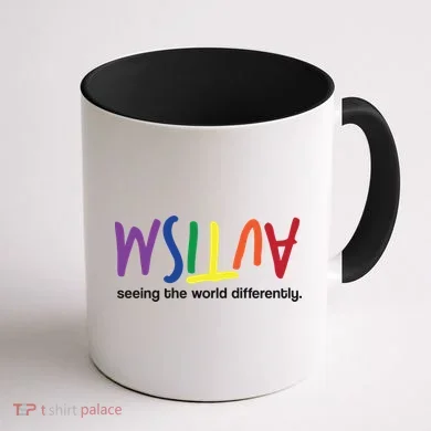 Autism Seeing The World Differently Coffee Mug back