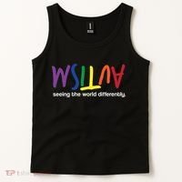 Autism Seeing The World Differently Tank Top thumb 2