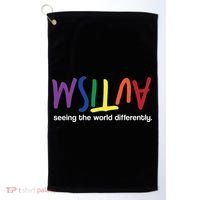Autism Seeing The World Differently Golf Towel thumb 0