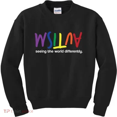 Autism Seeing The World Differently Kids Sweatshirt