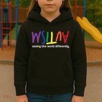 Autism Seeing The World Differently Kids Hoodie thumb 3