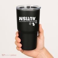 Autism Seeing The World From A Different Angle Tumbler thumb 2