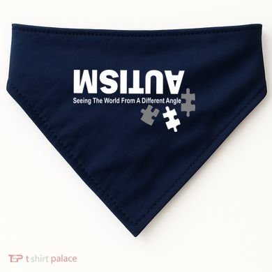 Autism Seeing The World From A Different Angle USA-Made Doggie Bandana