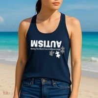 Autism Seeing The World From A Different Angle Women's Tank Top thumb 2