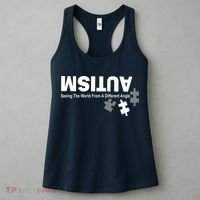 Autism Seeing The World From A Different Angle Women's Tank Top thumb 3
