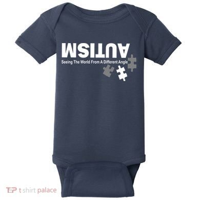 Autism Seeing The World From A Different Angle Baby Bodysuit