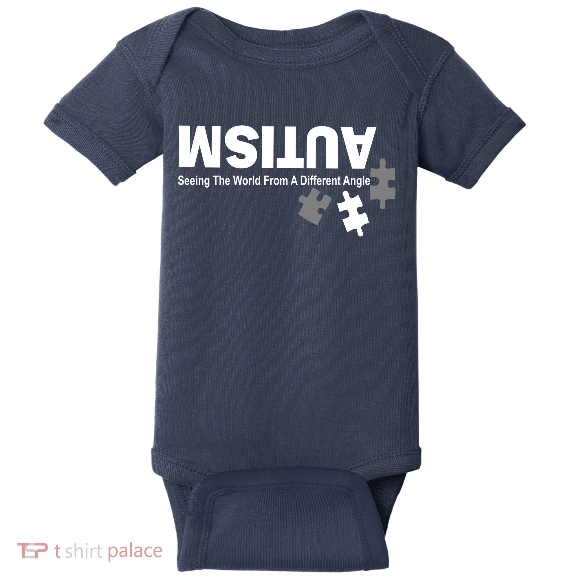 Autism Seeing The World From A Different Angle Baby Bodysuit