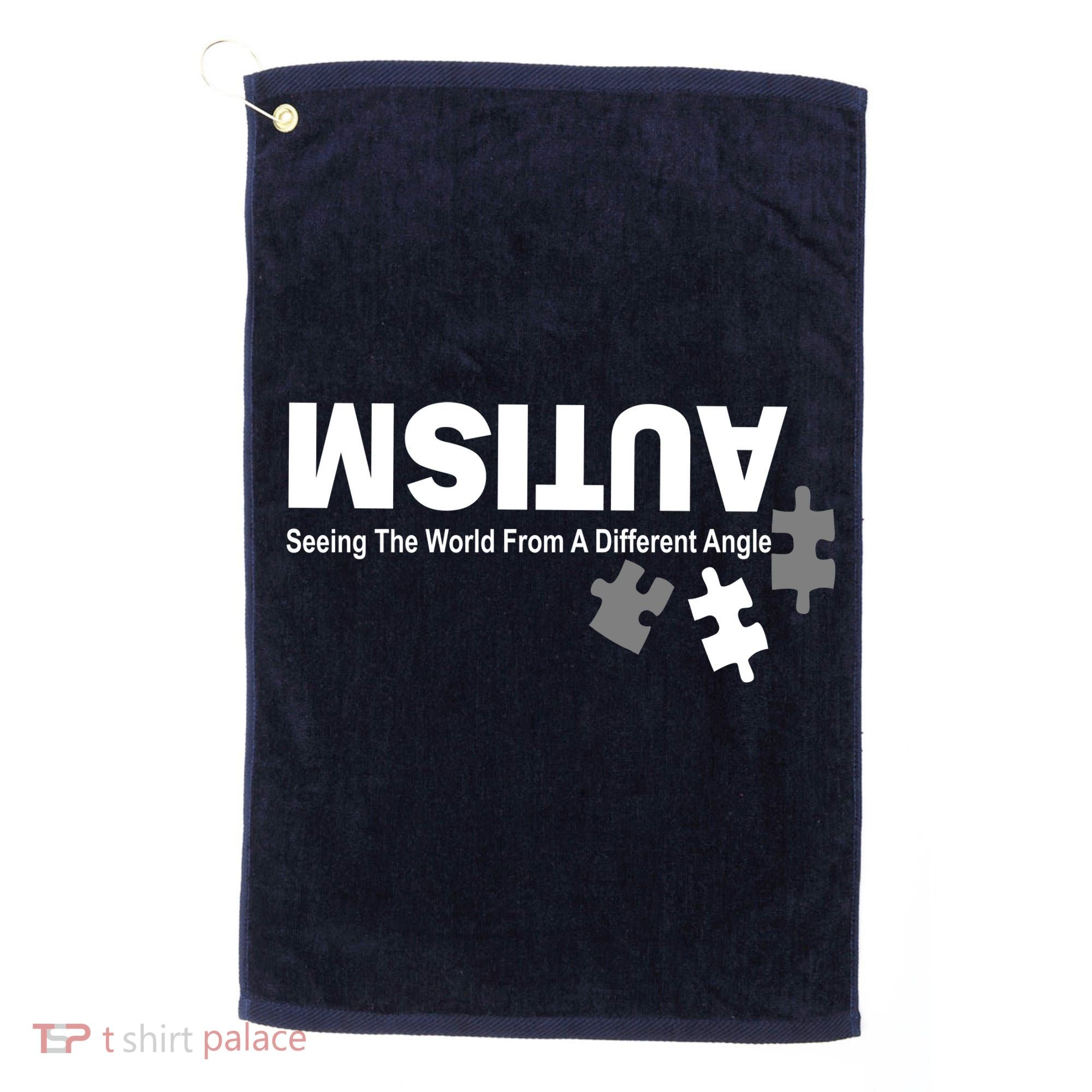 Autism Seeing The World From A Different Angle Golf Towel