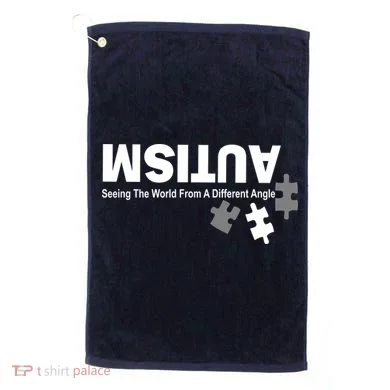Autism Seeing The World From A Different Angle Golf Towel