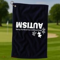 Autism Seeing The World From A Different Angle Golf Towel thumb 1