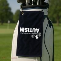 Autism Seeing The World From A Different Angle Golf Towel thumb 2