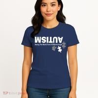 Autism Seeing The World From A Different Angle Women's T-Shirt thumb 4