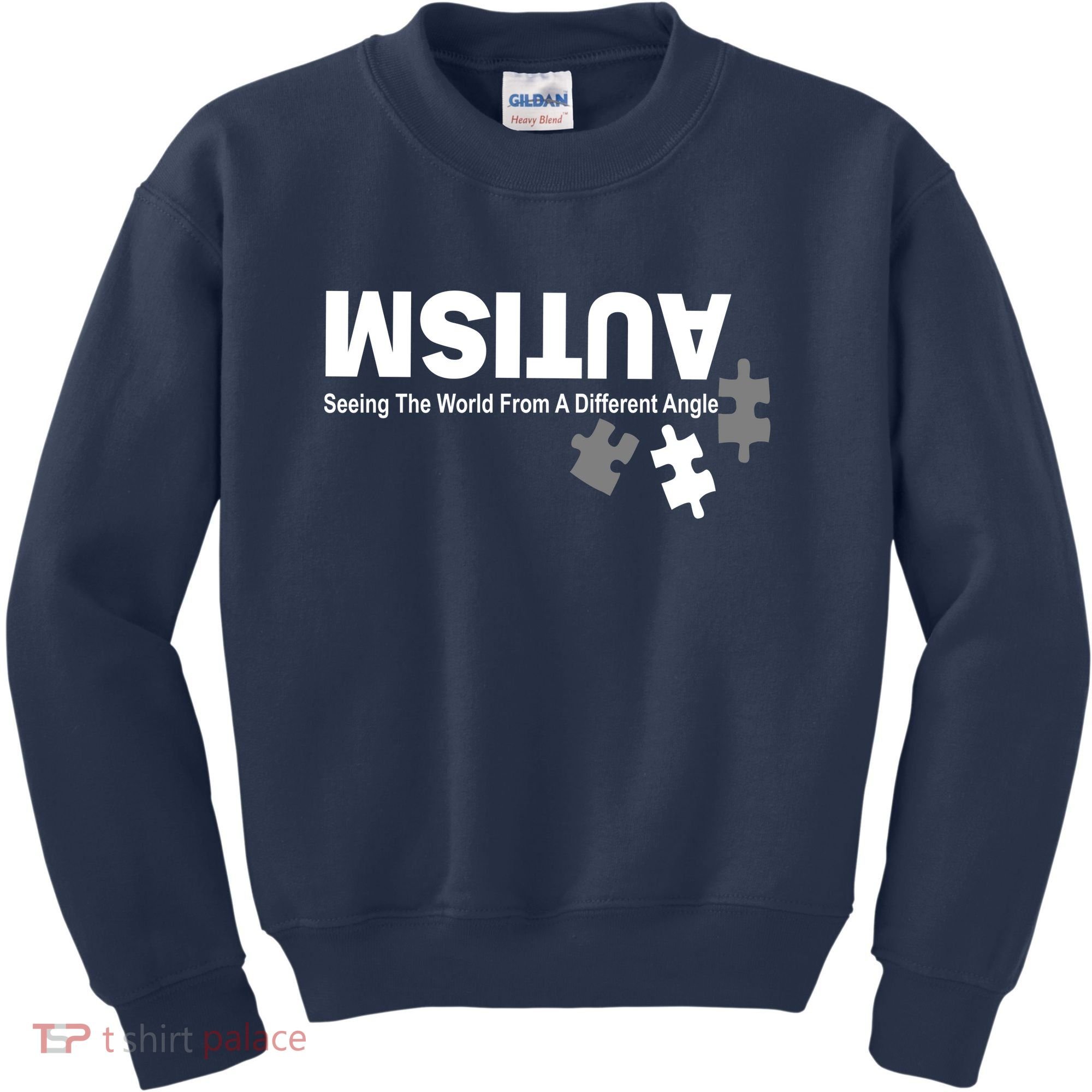 Autism Seeing The World From A Different Angle Kids Sweatshirt