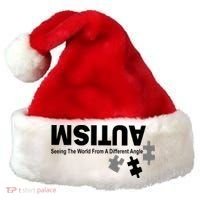 Autism Seeing The World From A Different Angle Santa Hat thumb 0