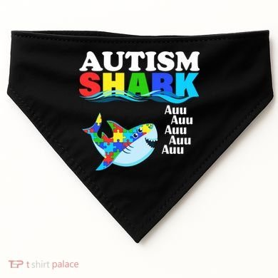 Autism Shark USA-Made Doggie Bandana