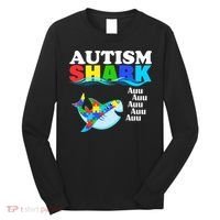 Autism Shark Long Sleeve Shirt thumb 0