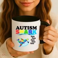 Autism Shark Coffee Mug thumb 3