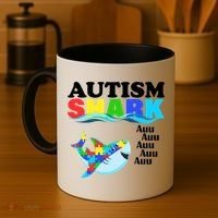 Autism Shark Coffee Mug thumb 4
