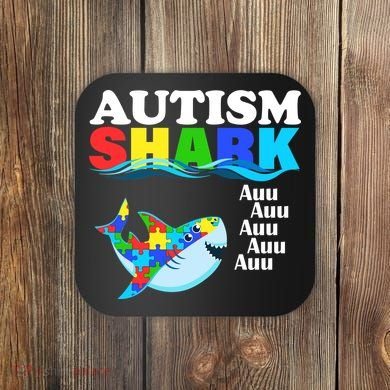 Autism Shark Coaster