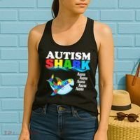 Autism Shark Women's Tank Top thumb 2