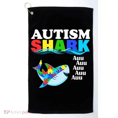 Autism Shark Golf Towel
