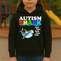 Autism Shark Kids Hoodie thumb 3