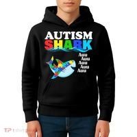 Autism Shark Kids Hoodie thumb 4