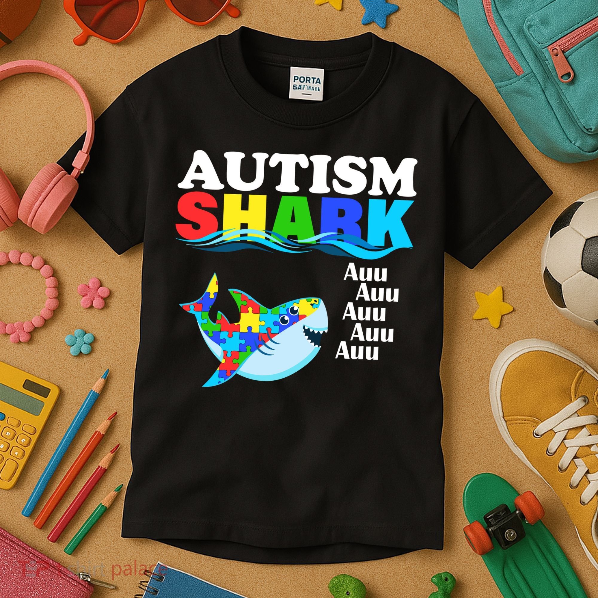 Autism Shark Kids T-Shirt