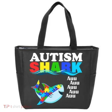 Autism Shark Tote Bag