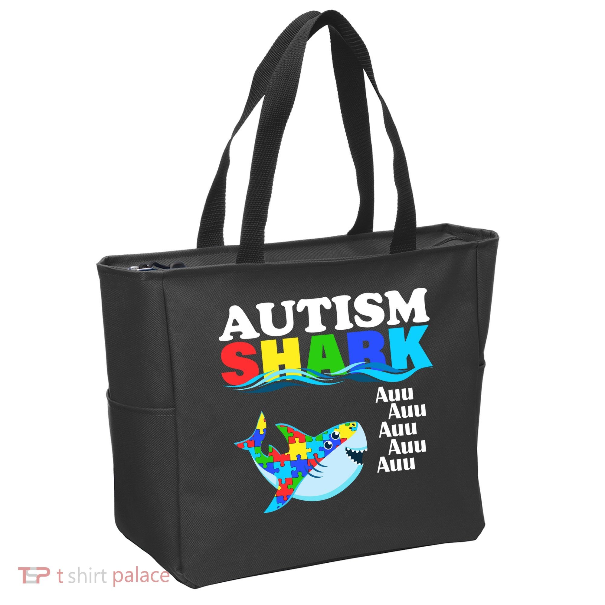 Autism Shark Tote Bag