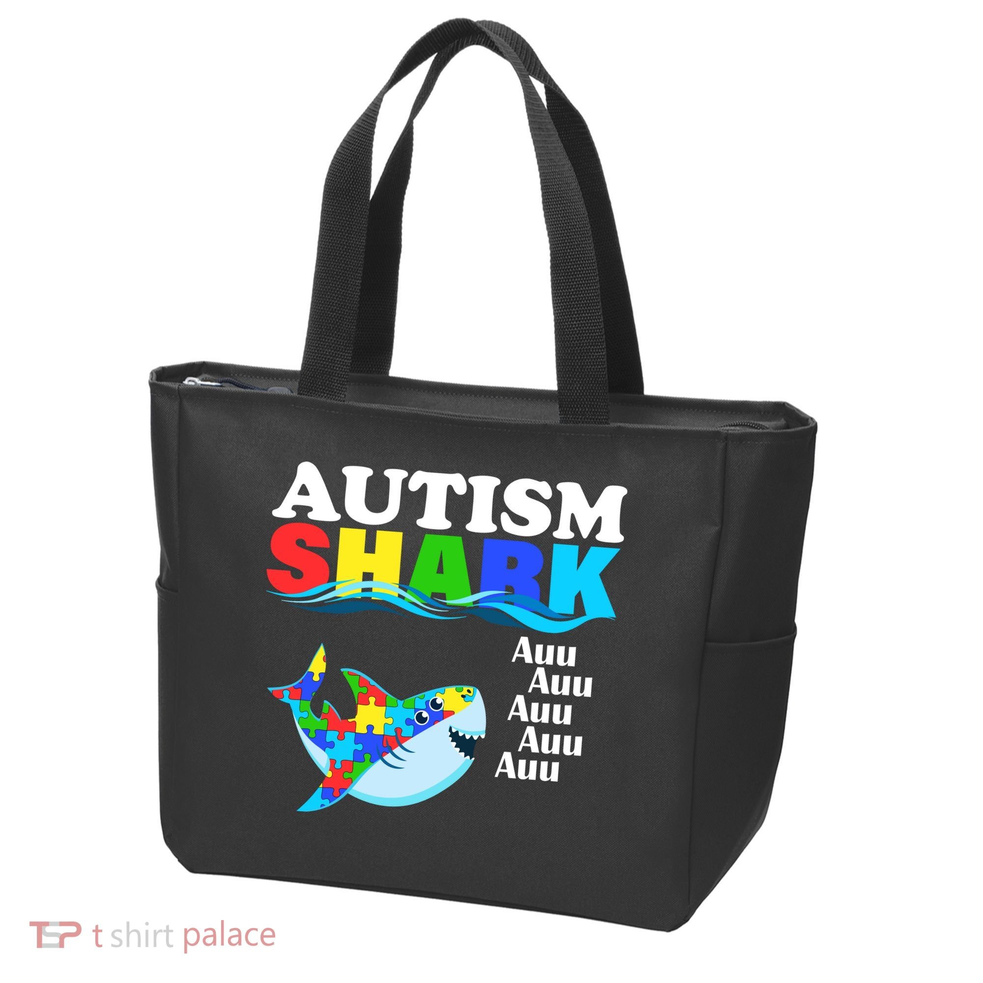 Autism Shark Tote Bag