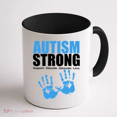 Autism Strong Coffee Mug back