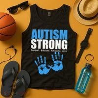 Autism Strong Tank Top thumb 4