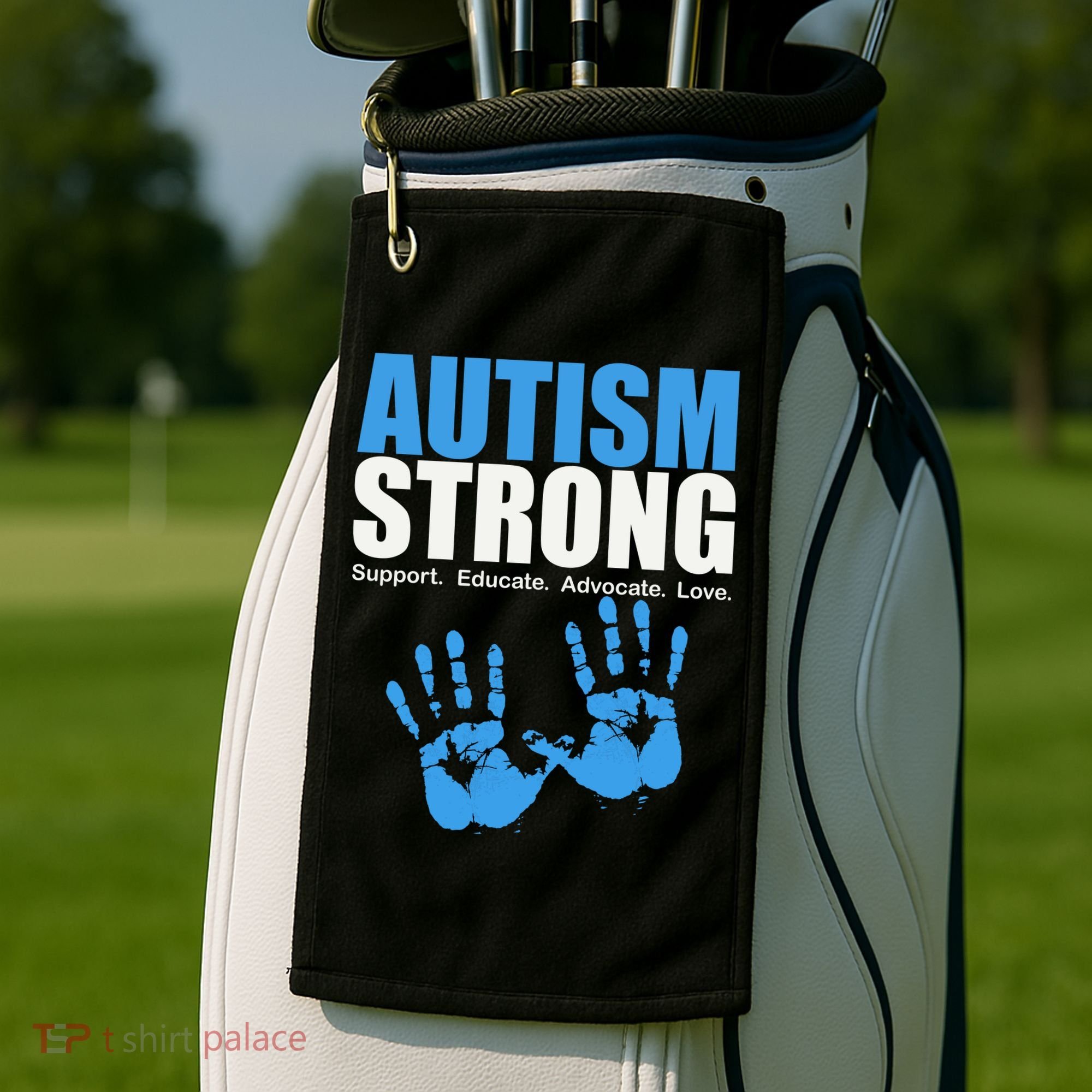 Autism Strong Golf Towel