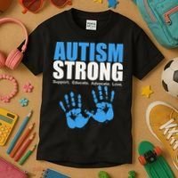 Autism Strong Kids T-Shirt thumb 3
