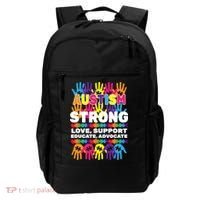 Autism Strong Handprints Love Support Backpack thumb 0