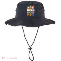 Autism Strong Handprints Love Support Bucket Hat thumb 0