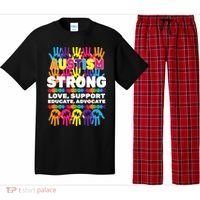 Autism Strong Handprints Love Support Pajama Set thumb 0