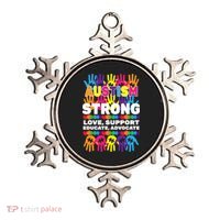 Autism Strong Handprints Love Support Ornament thumb 0