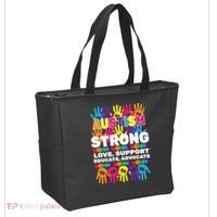 Autism Strong Handprints Love Support Tote Bag thumb 2