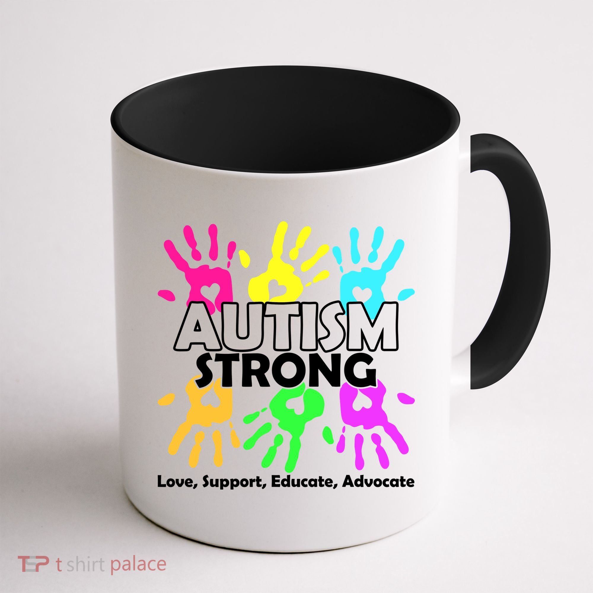 Autism Strong Love Support Educate Advocate Coffee Mug