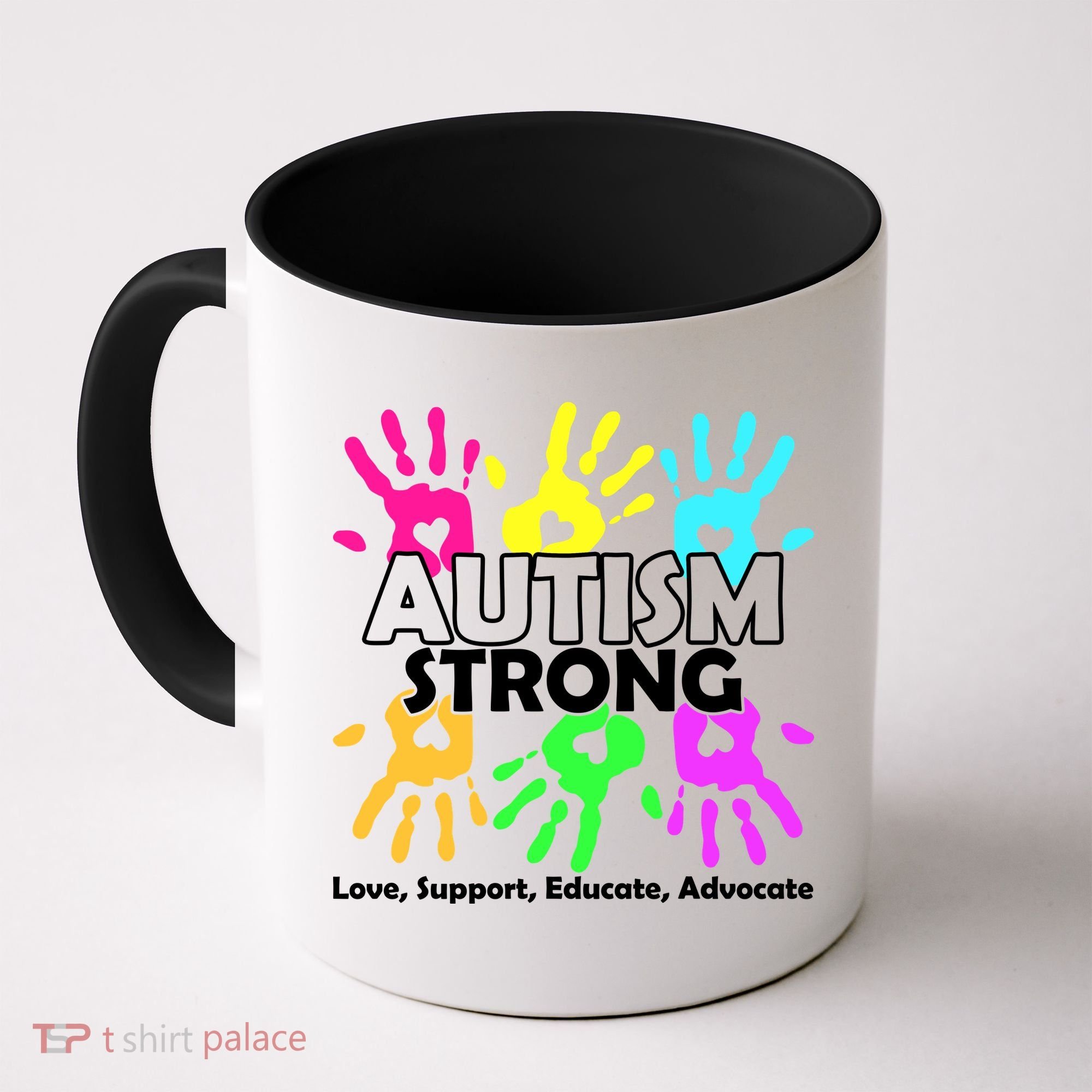 Autism Strong Love Support Educate Advocate Coffee Mug